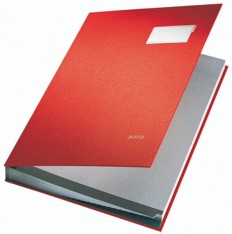 LEITZ Unterschriftenmappe 5700 20 Fächer - rot 57000025