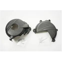 Polisport, Motorrad Zubehör, KIT LICHTMASCHINENABDECKUNG (ABDECKUNG) UND KUPPLUNGSDECKELSCHUTZ SUZUKI DRZ 400 '00-'25