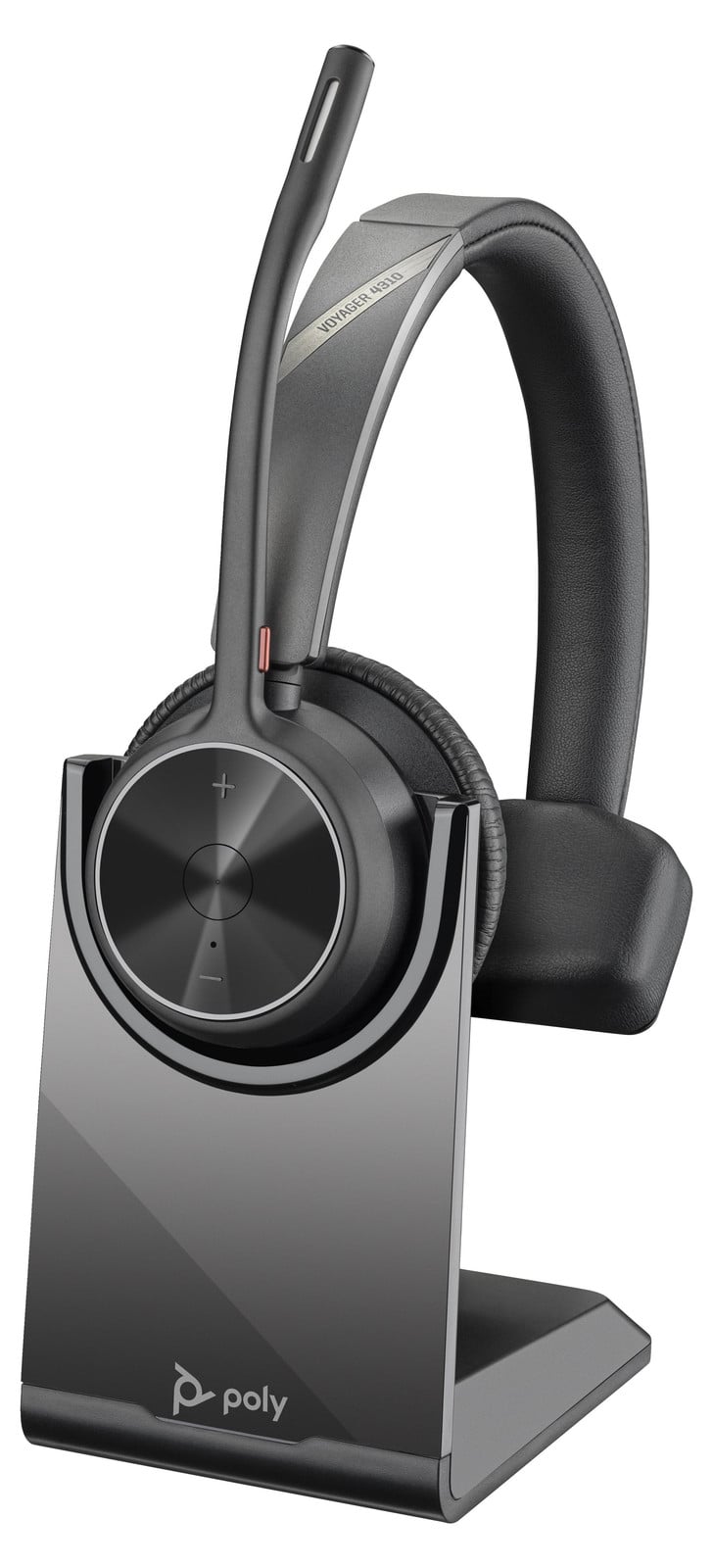 HP Poly Voyager 4310 UC Draadloze Monofonische Headset met BT700 USB-A Adapter en Oplaadstation - Zwart