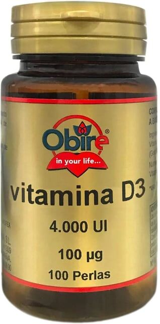 Obire Vitamina D3 4000 ui 100 Perlas