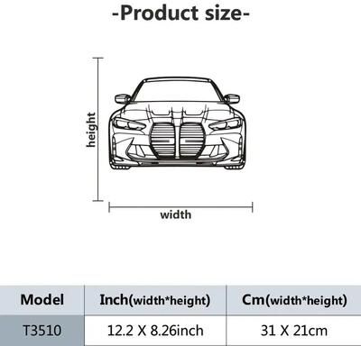 Uplift Essentials HelloYoung Metal Racing Car Wall Art style Ty7036