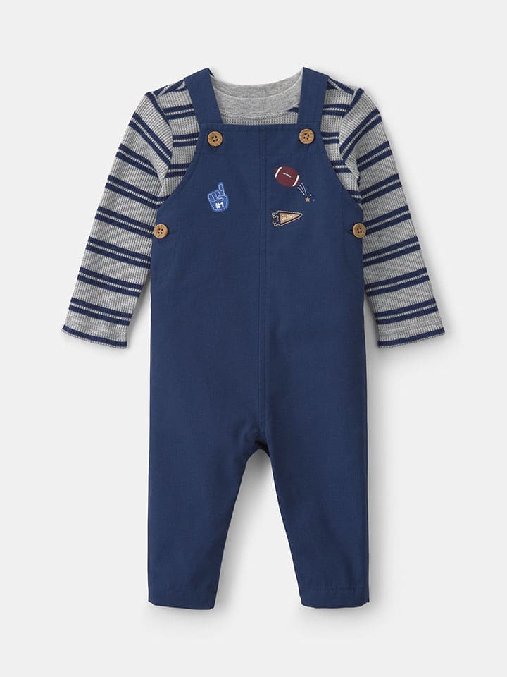 carter's 2tlg. Outfit in Blau/ Grau - 80