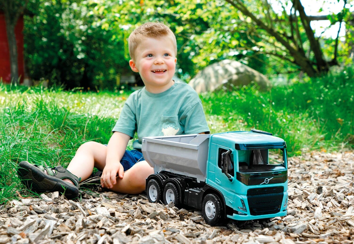 Spielzeug-Kipper LENA "Worxx Kipper Volvo FMX", bunt, Spielzeugfahrzeuge, Kinder, Kunststoff, Spielzeug-Kipper, Made in Europe