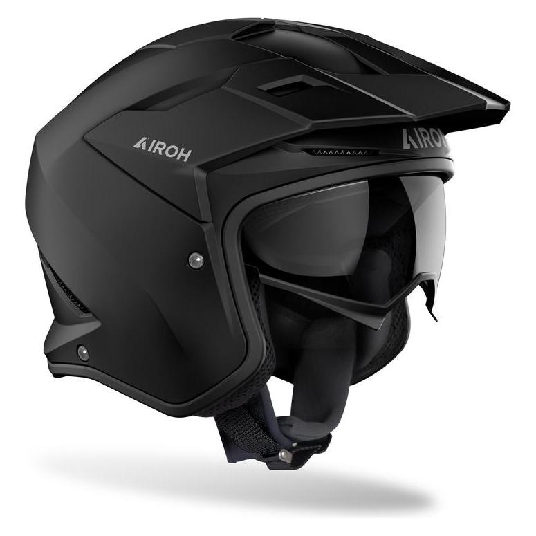 Airoh Kombakt Color Mattschwarzer Motorradhelm (66944970)