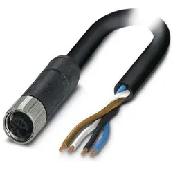 Phoenix 1425036, Elektronikkabel + Stecker, Schwarz