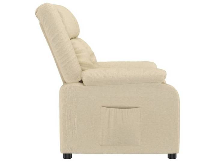 Fauteuil relax - Crème - Fauteuil inclinable - maximale : 110 kg - Crème Tissu 82x93x96 cm F7243