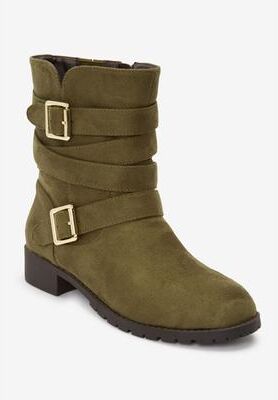 Women's The Madi Boot by Comfortview in Dark Olive (Size 11 M)
