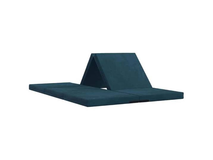 Banquette-lit - Canapé-lit pliable - - velours - bleu - 140 x 67 x 45 cm 2686993