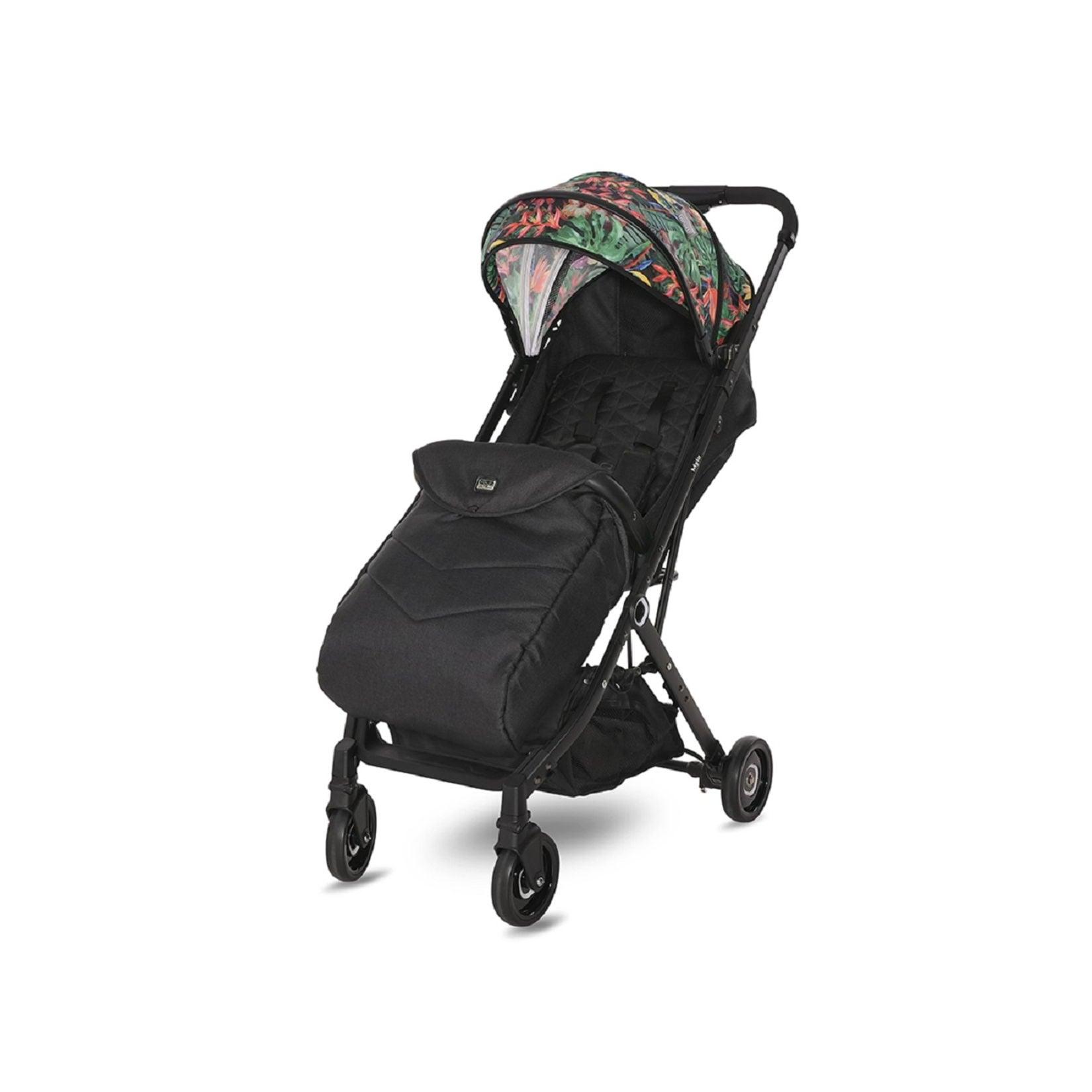 Lorelli Kinderwagen Myla Aluminiumrahmen Korb Fußsack klappbar mit Zusatzgriff bunt