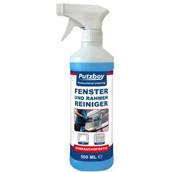 Glasreiniger Putzboy Fenster- und Rahmenreiniger 500 ml gebrauchsfertiger Fensterreiniger für Glas und Kunststoff