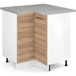 Vicco, Regal, für Hausrat R-Line mit Tür, mit Arbeitsplatte (75.60 x 60 x 81.60 cm)