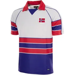 Copa Football, Herren, Fussballtrikot, Norwegen1988 Retro Trikot (M), Mehrfarbig