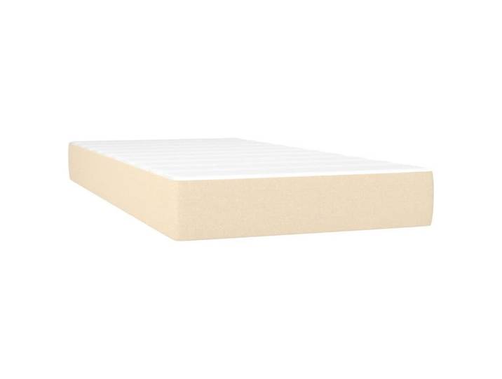 Boxspringmatratze Taschenfederkernmatratze Mittel Creme 90x200x20 cm Stoff, vidaXL, 20 cm hoch