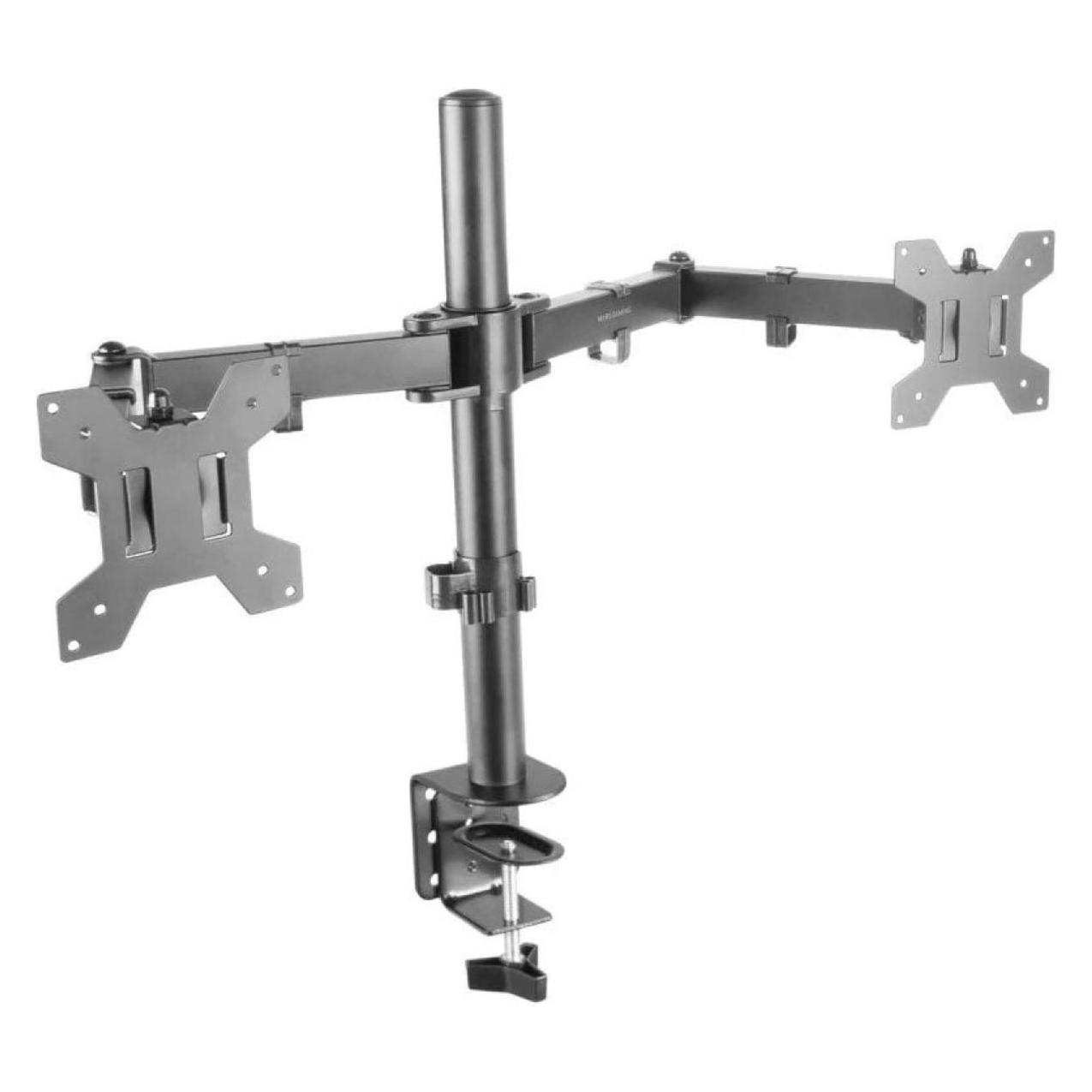 Mars Gaming Support double-écran à fixer MArm2 13"-27" (16kg max) (Noir) (Tisch, 27", 8 kg) (MARM2)