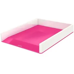 LEITZ Briefablage WOW Duo Colour DIN A4 perlweiß/pink