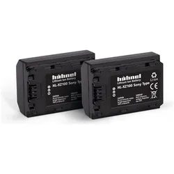 Hähnel HL-XZ100, 2er Kamera-Akku ersetzt Original-Akku NP-FZ100 7.2 V 2000 mAh (Kamera Akku), Kamera Stromversorgung, Schwarz