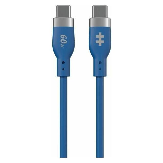 Targus Hyper HyperJuice Flex USB-C Silicone Charging Cable - Blue (1.50 m, USB 2.0, 60 W) (HJ4011BUGL)