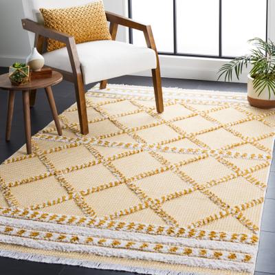 SAFAVIEH Augustine Russanka Rustic Trellis Fringe Rug