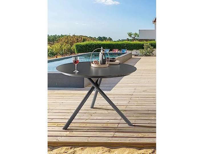 Destiny Esstisch Barletta Ø110x76cm, HPL Platte, rund
