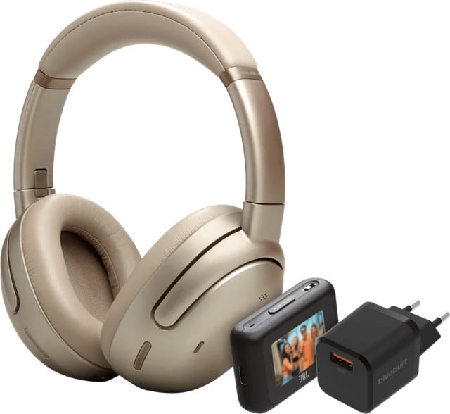 JBL Tour One M3 Smart Over-ear Hoofdtelefoon Goud met BlueBuilt Quick Charge Oplader