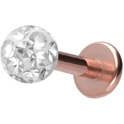 Titan Labret mit Innengewinde EPOXY-KUGEL