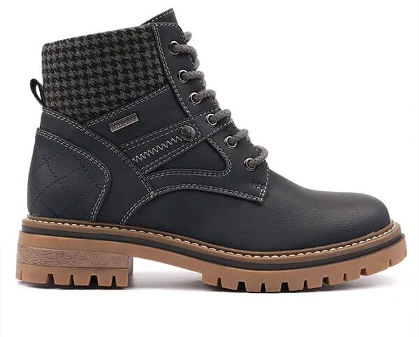 Lunar Cali Navy Waterproof Ankle Boots