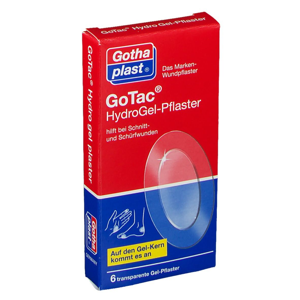 Gotac Wundfilm mit Gelpolster 6 St Pflaster