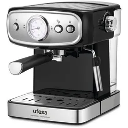 Ufesa CE7244 Brescia Espresso- und Cappuccino-Kaffeemaschine, verstellbarer Verdampfer, 20 Bars