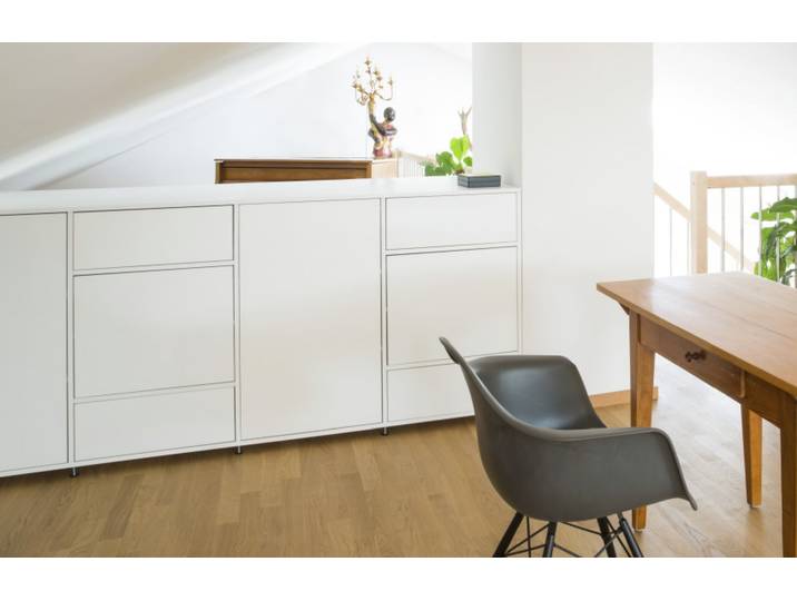 Schlichtes Sideboard nach Maß MDF Lackiert Signal­weiß RAL&nbsp;9003