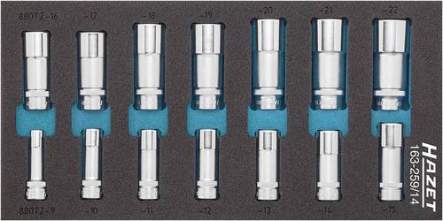 Hazet Steckschlüsseleinsatz-Set 3/8" (10 mm) 14teilig 163-259/14