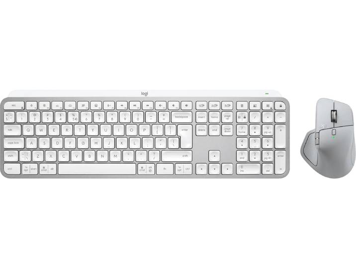 Logitech MX Master 4 Lichtgrijs + Logitech MX Keys S Grijs Qwerty