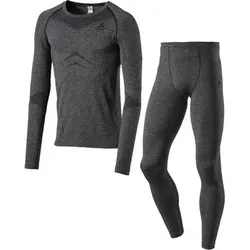 ODLO Herren Boxershorts Set long PERFORMANCE Essentials LIGHT, Größe S in Grau Grau