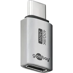 GOOBAY 74447 - USB 4.0 Adapter, C Stecker auf Buchse, gerade