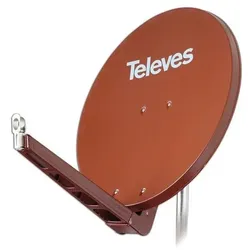 TELEVES SAT-Spiegel S75QSD-Z BxH75x85cm Feedarm klappbar rot