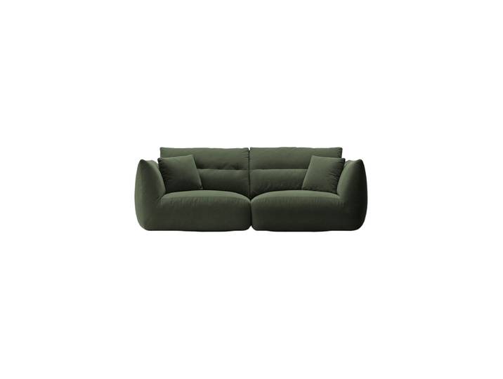 3-Sitzer Design Sofa „Maurie“ Strukturstoff Moosgrün CXL by Christian Lacroix