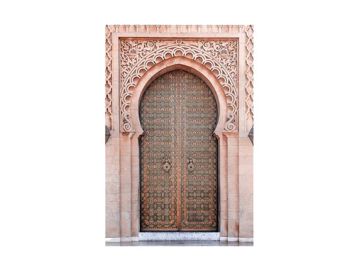 Glasbild „Orientalische Tür Ornament“ 80 x 120 cm Multicolor Crea Collection