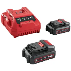 Flex Power Set 12-22 Q 2x Akku-Pack 2,5 Ah 12 V Ladegerät 5 A 12 V 531719
