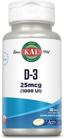 Kal Vitamin D3 1000IU 100 Pearls