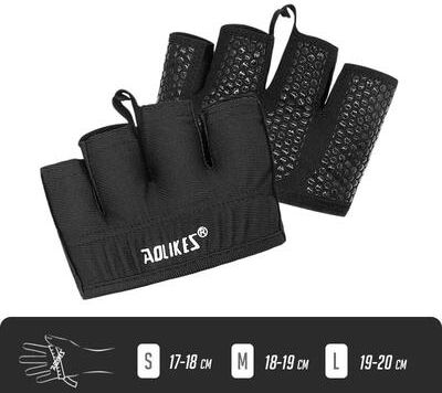 Inspire Essentials AOLIKES Half Finger Gym Gloves Workout Weight Lifting Gloves For Cross Training Fitness And Bodybuilding a m