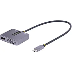 StarTech com 122-USBC-HDMI-4K-VGA (HDMI, VGA), Video Adapter, Grau