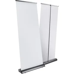 Roll Up Exclusive, ohne Druck, 200 x 85 cm | schwarz, Aluminium