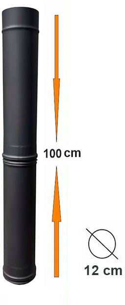 My-Barbecue Tubo INOX Antracite 100cm para MAXIMUS 70cm AC80F