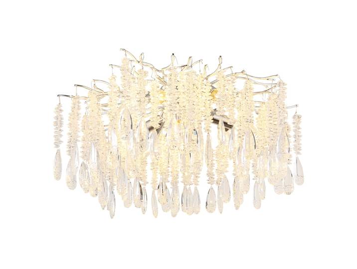 Plafondlamp Kinga zilvergrijs Ø 60cm Globo - 64141D