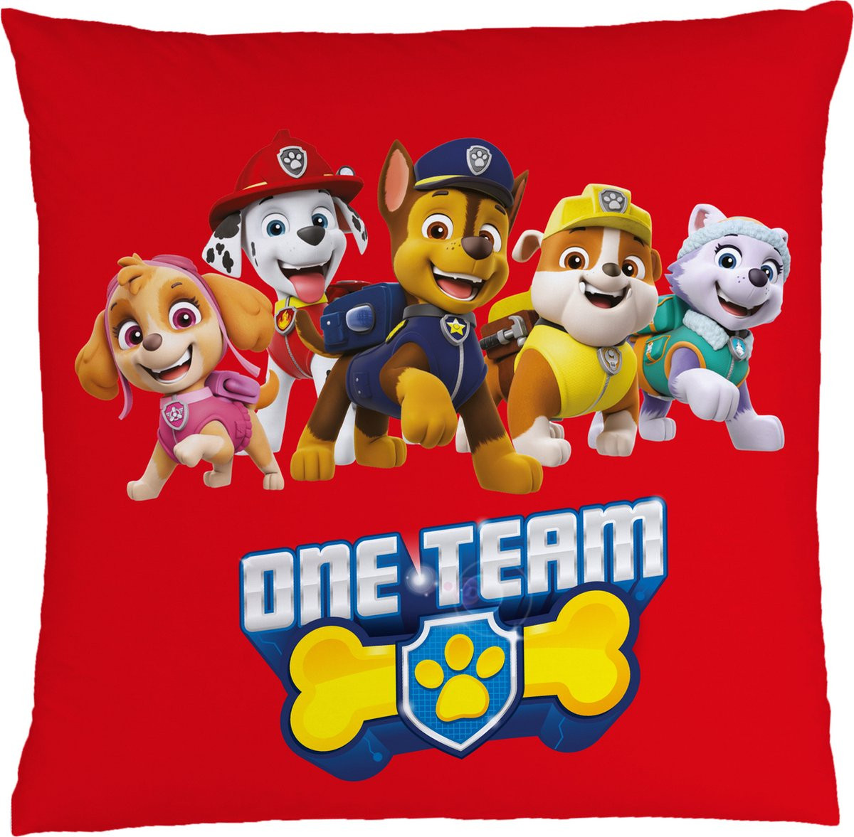 PAW Patrol One Team kussen - 40 x 40 cm - Polyester