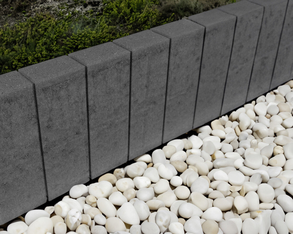 EHL Palisade Palibord Lima Rechteck 50 x 25 x 6 cm anthrazit