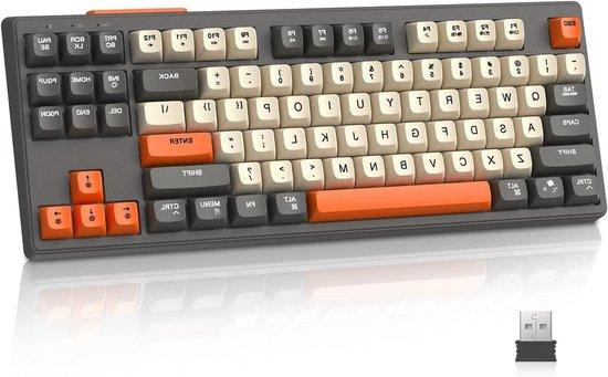 MAMBASNAKE Draadloos Gaming Toetsenbord - TKL - 87 Toetsen - Dubbele Modus - Glimmer
