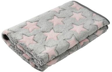 Uplifted Finds Plush Thermal Winter Pet Blanket pink Star m