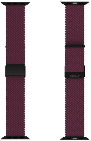 Celly WBANDBRAIDEDVL accessorio indossabile intelligente Band Bordeaux