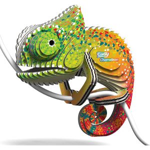 Eugy Puzzle 650075, 3D Tier-Puzzle, Chamäleon, 3D Puzzle, ab 6 Jahre, 31 Teile