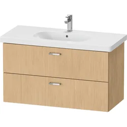 Duravit XBase Waschtischunterbau wandhängend B:100 cm mit 2 Schubkästen, XB619303030, Farbe: Eiche Natur